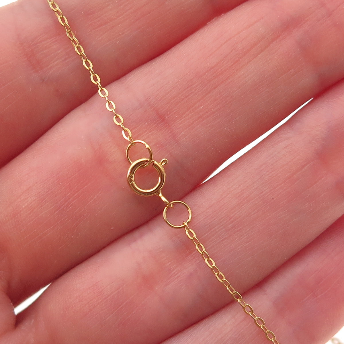 925 Sterling Silver Gold Plated Real Tanzanite Cable Chain Necklace 18"