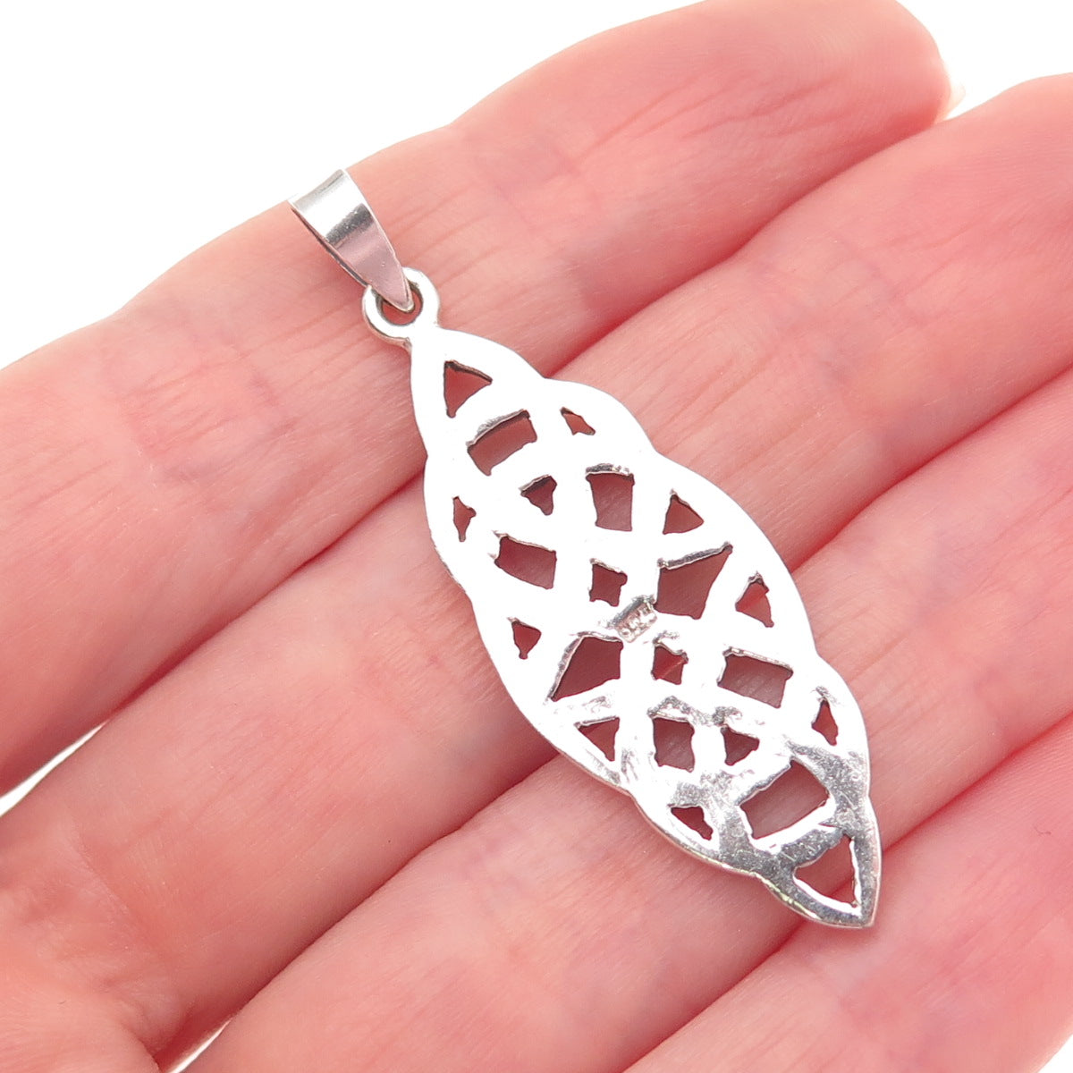 925 Sterling Silver Vintage Celtic Knot Charm Pendant