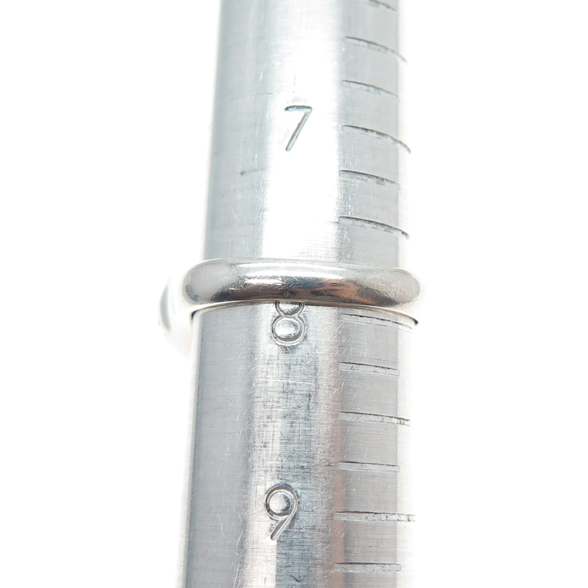 925 Sterling Silver Round-Cut C Z Sparkle Dome Ring Size 8