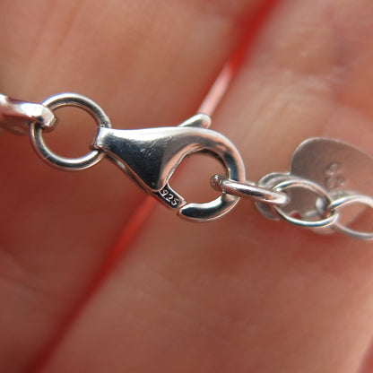 925 Sterling Real Marquise-Cut Chrome Diopside & Round-Cut C Z Bracelet 7-8"