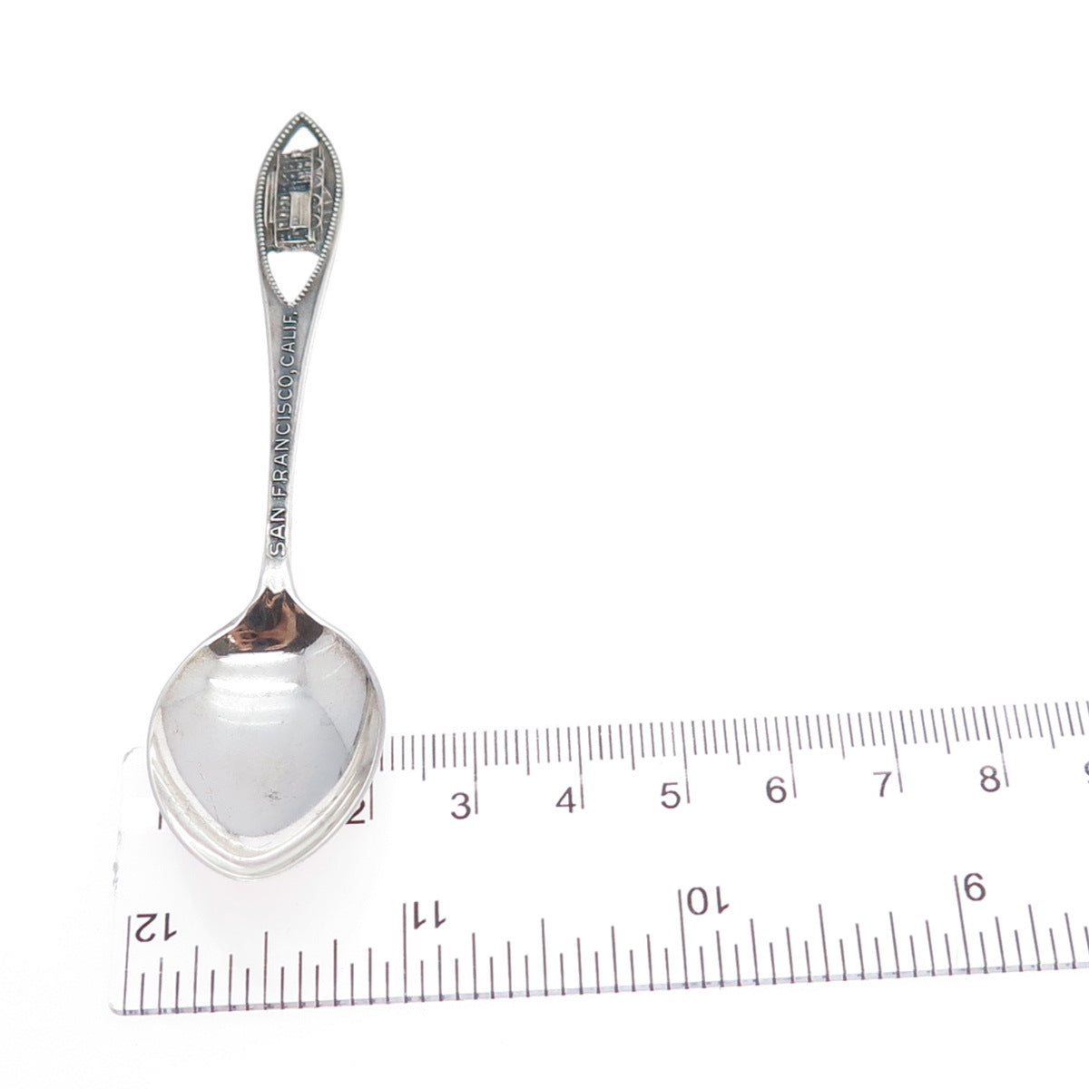 CHARLES M. ROBBINS 925 Sterling Silver Antique San Francisco CA Coffee Spoon