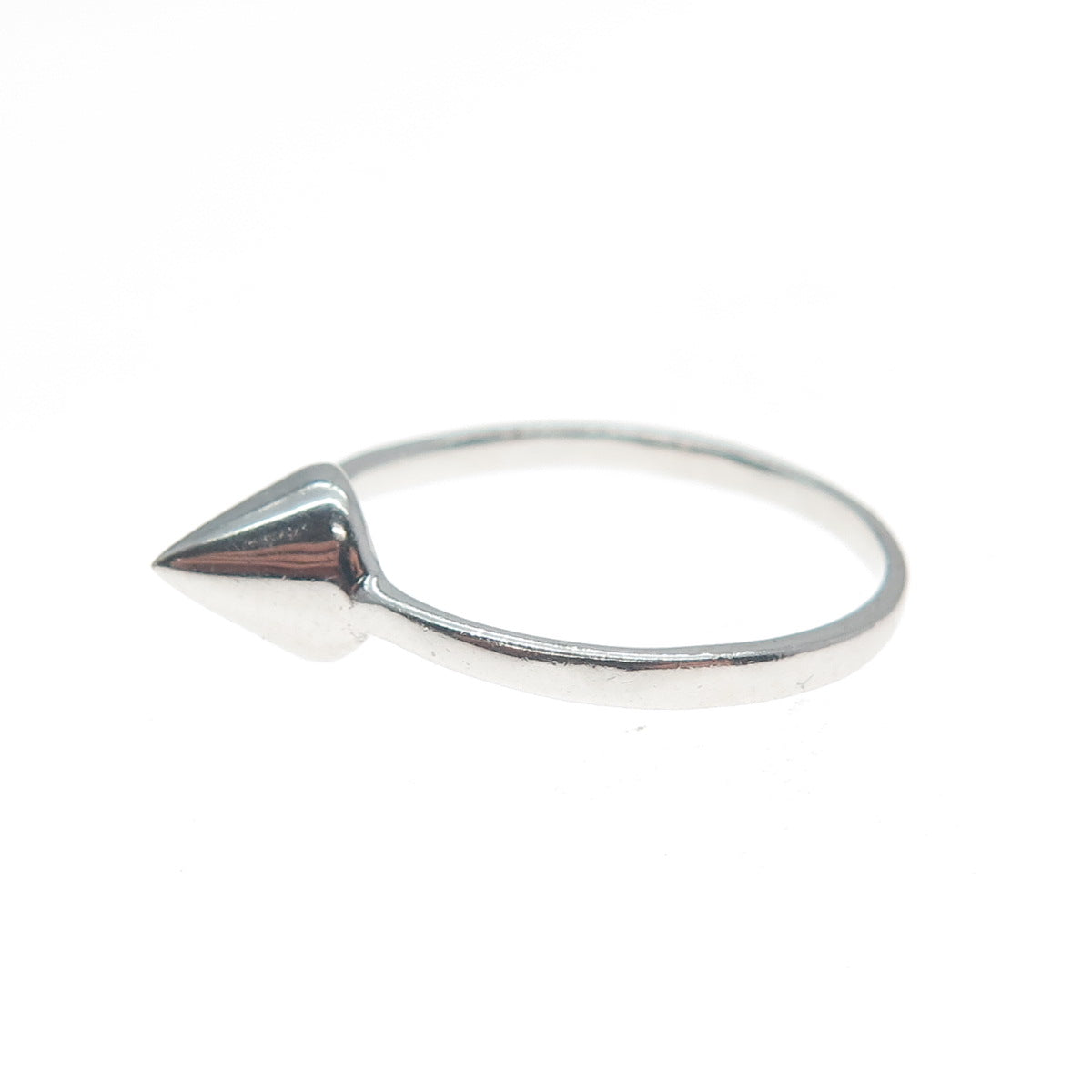 925 Sterling Silver Cone / Arrowhead Ring Size 6.5