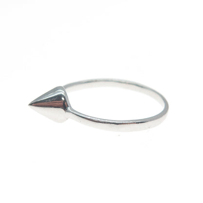 925 Sterling Silver Cone / Arrowhead Ring Size 6.5