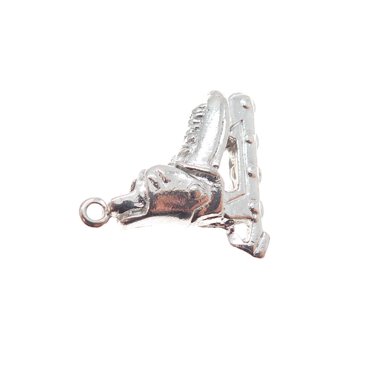 RQC REMBRANDT 925 Sterling Silver Vintage Roller Skate Shoe Charm Pendant