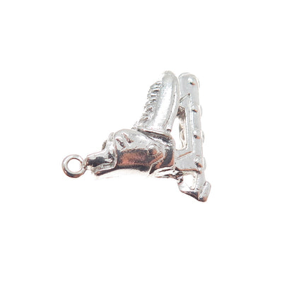 RQC REMBRANDT 925 Sterling Silver Vintage Roller Skate Shoe Charm Pendant