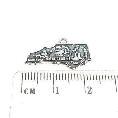 MAISELS INDIAN TRADING 925 Sterling Silver Vintage North Carolina Charm Pendant