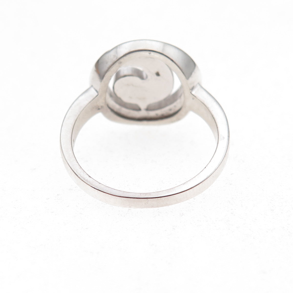 925 Sterling Silver Real Opal Spiral Ring Size 7.25