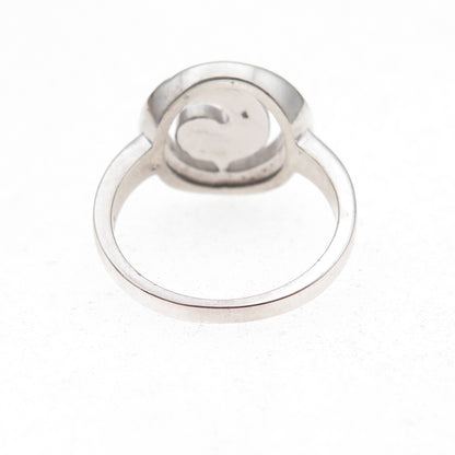 925 Sterling Silver Real Opal Spiral Ring Size 7.25