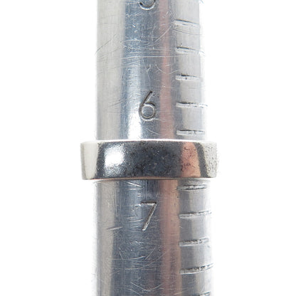 925 Sterling Silver Vintage Modernist Bypass Cross Ring Size 6.75