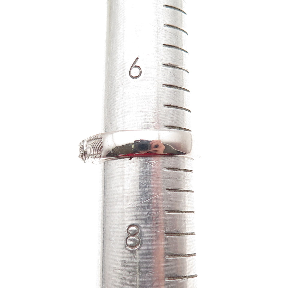JUDITH RIPKA 925 Sterling Silver Real Ruby & C Z Ring Size 7 (missing 1 C Z)