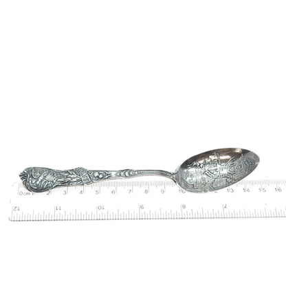 MECHANICS 925 Sterling Silver Antique Art Deco Chicago Illinois Coffee Spoon
