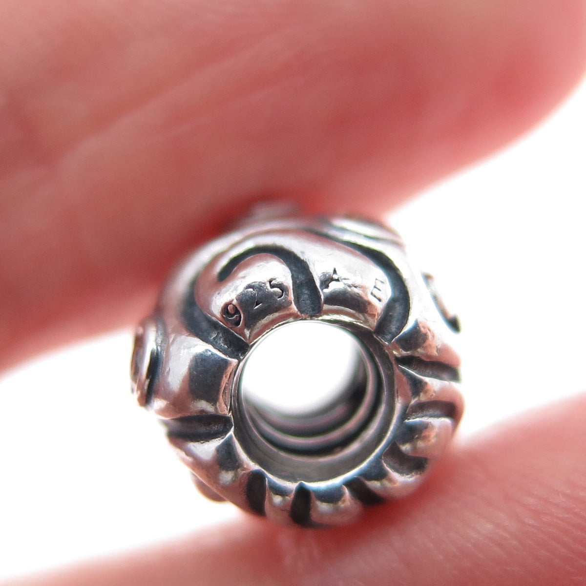 PANDORA 925 Sterling Silver Yellow C Z Day Dream Slide Bead Charm