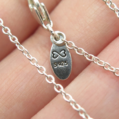 925 Sterling Silver "Matthew" Personalized Cable Chain Necklace 16"