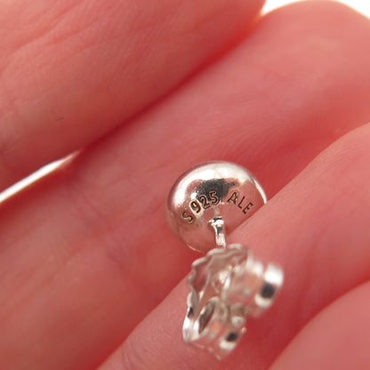 Pandora Sterling Silver Real Citrine November Birthstone Droplet Stud Earrings