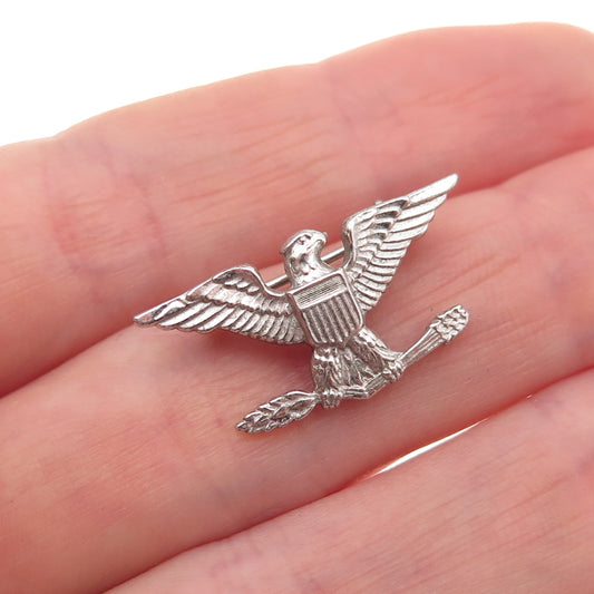 Amico 925 Sterling Silver Antique WWII US Army Air Force Colonel Pin Brooch