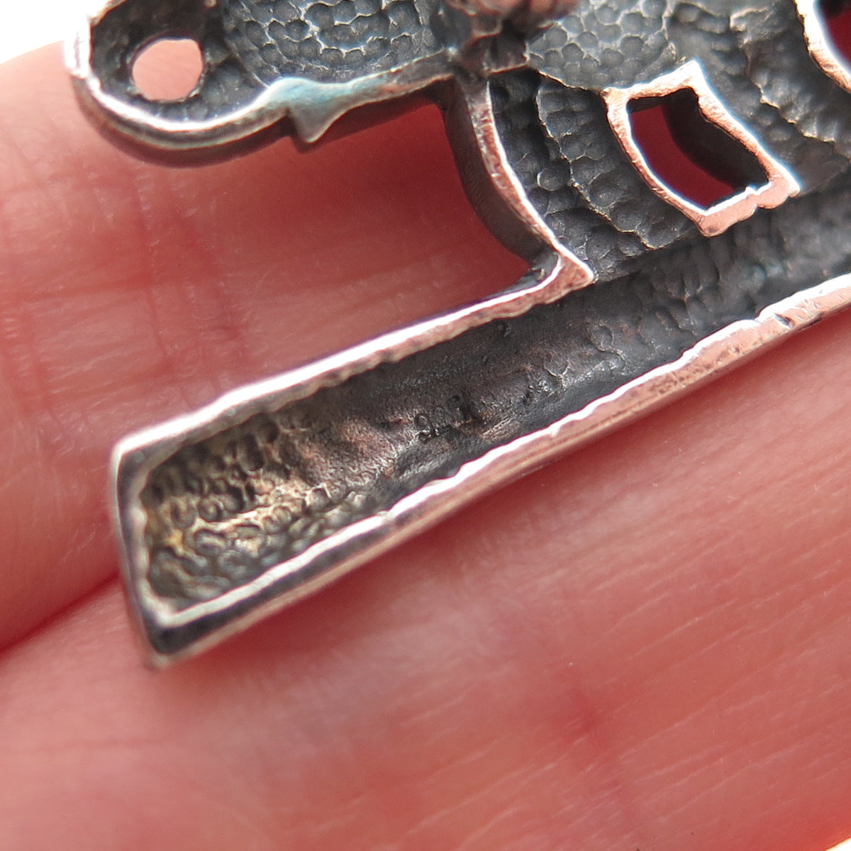 925 Sterling Silver Vintage Herd of Elephant Oxidized Pin Brooch