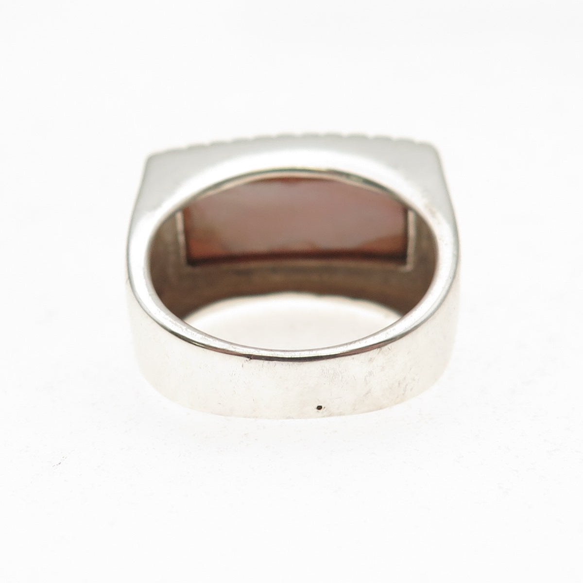 CFJ Collins Fine 925 Sterling Silver Vintage Real MOP Dotted Ring Size 6.5