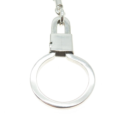 925 Sterling Silver Vintage Mexico Key Ring Holder w/Chain