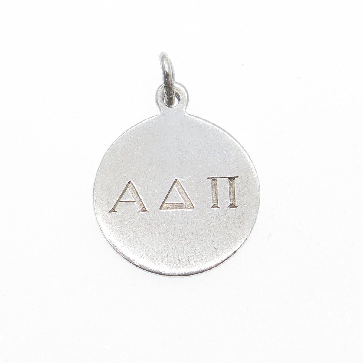 CHARLES THOMAE Sterling Vintage Alpha Delta Pi Sorority Engraved Mini Pendant