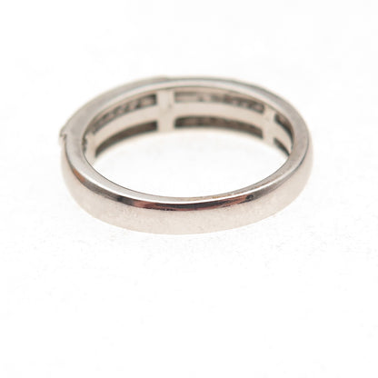 925 Sterling Silver Round-Cut C Z Ring Size 7.25