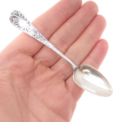 WALLACE 925 Sterling Silver Art Deco Monogram Coffee Spoon