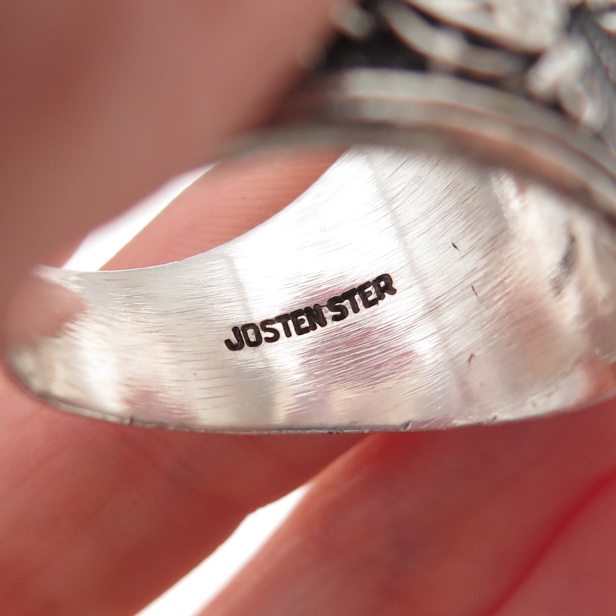 Jostens 925 Sterling Silver Vintage 1975 Blue C Z US Navy Ring Size 12.25