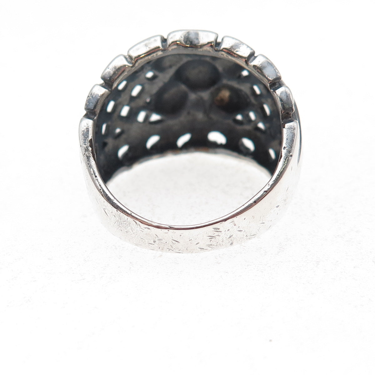 925 Sterling Silver Vintage Butterfly Oxidized Ring Size 8