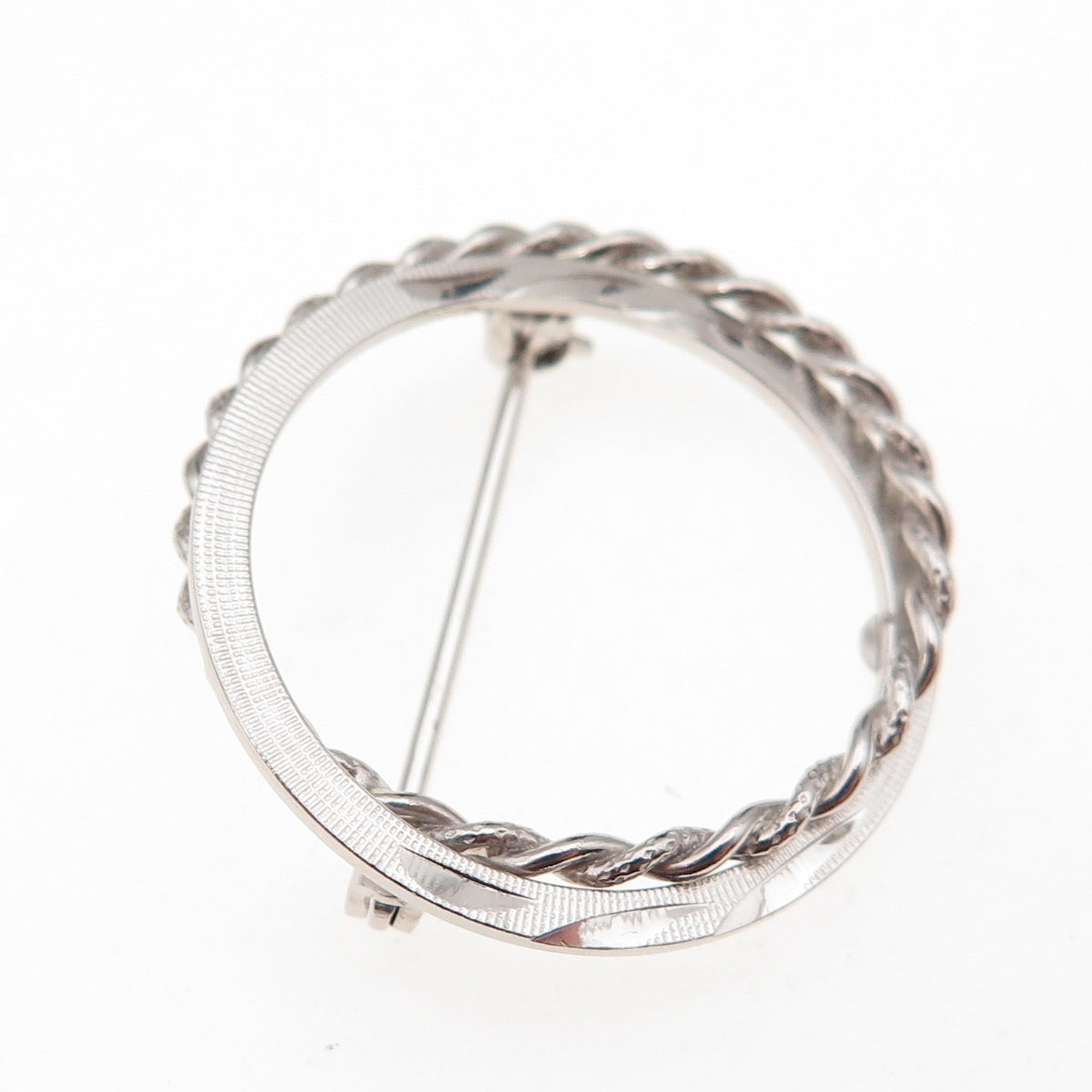 Curtis Curtman 925 Sterling Silver Vintage Circle of Life Pin Brooch