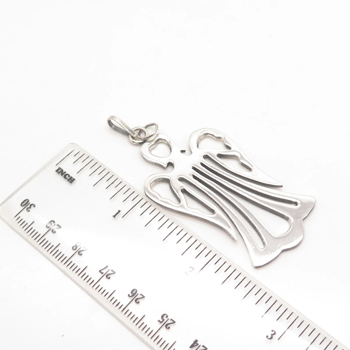 925 Sterling Silver Vintage Mexico Angel Pendant