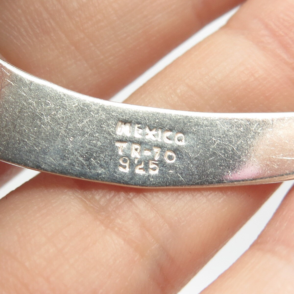 925 Sterling Silver Vintage Mexico Modernist Pin Brooch
