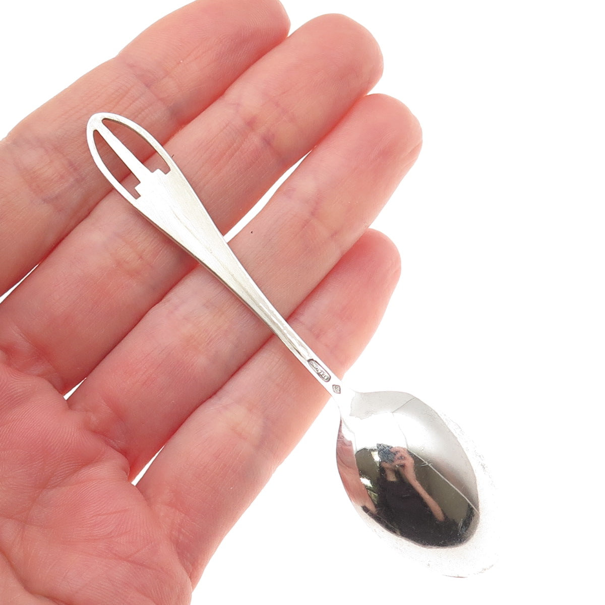 925 Sterling Silver Antique Art Deco San Jacinto Monument Coffee Spoon