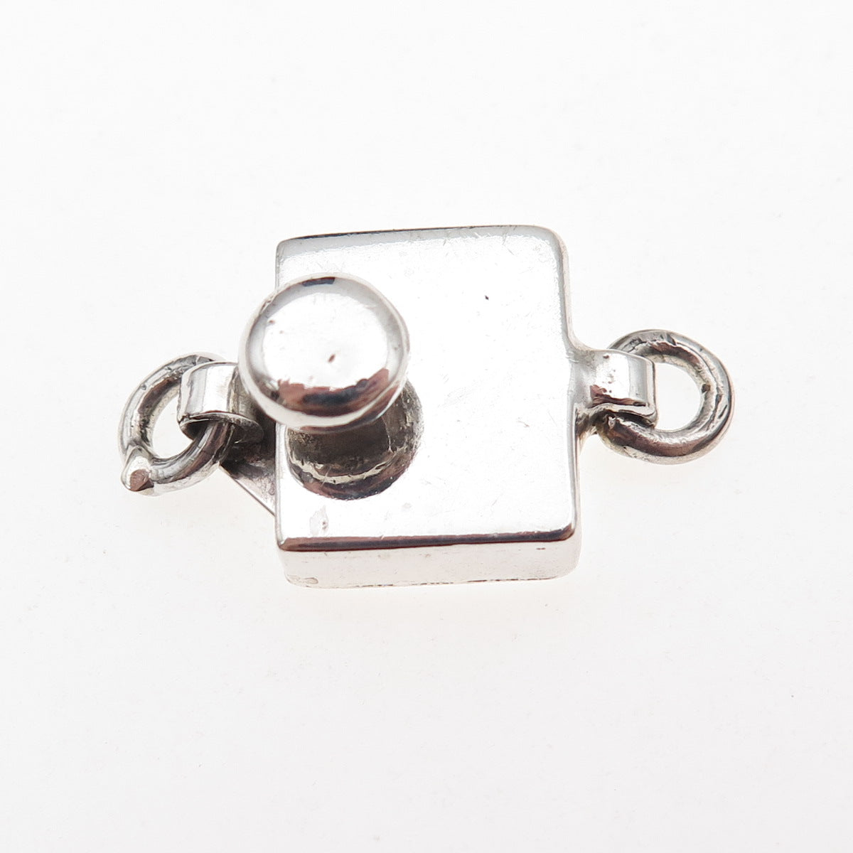 925 Sterling Silver Vintage Mexico Bracelet / Necklace Box Clasp
