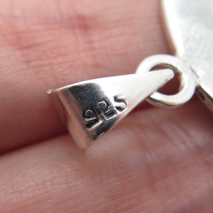 925 Sterling Silver Vintage Aztec Maze Pendant