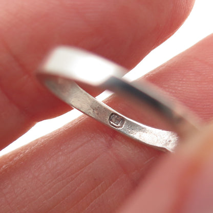 925 Sterling Silver Vintage Real Oval-Cut Blue Topaz & Kunzite Ring Size 6.75