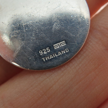 925 Sterling Silver Real Round-Cut Black Diamond Scorpio Zodiac Charm Pendant