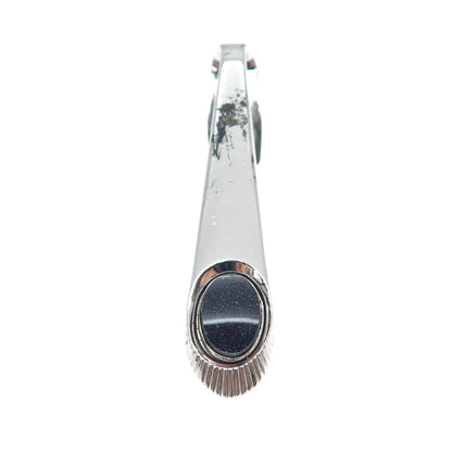 SPEIDEL 925 Sterling Silver Vintage Real Blue Goldstone Tie Clip