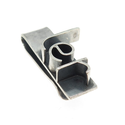 TENDLER 925 Sterling Silver Vintage Modernist Tie Clip