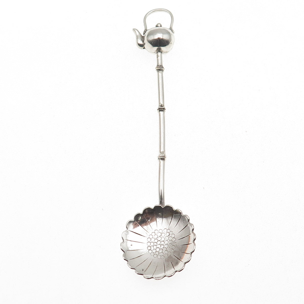 950 Silver Antique Japan Teapot Coffee Spoon