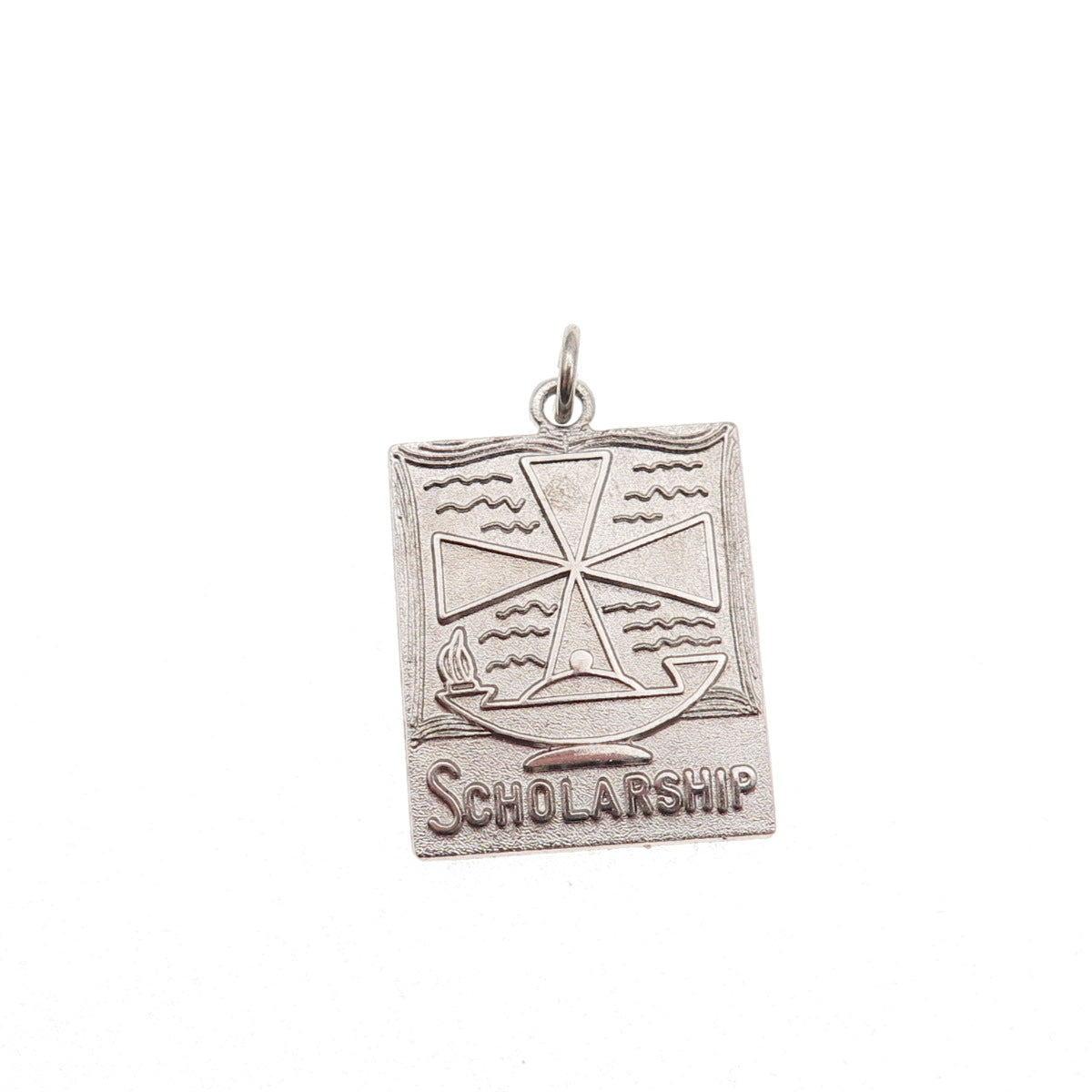 Antaya 925 Sterling Silver Vintage Scholarship Mini Charm Pendant