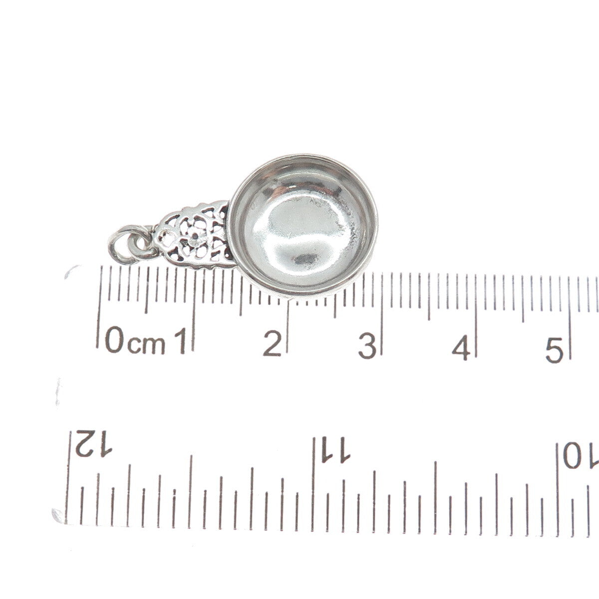 CINI 925 Sterling Silver Antique Art Deco Porringer Charm Pendant