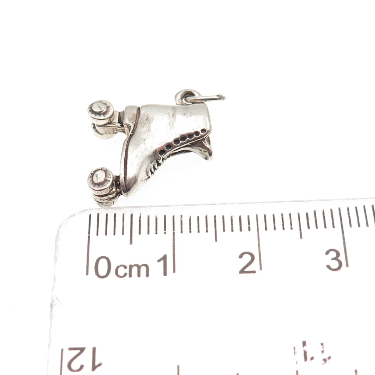 Sunwest 925 Sterling Silver Vintage Roller Skates 3D Mini Charm Pendant