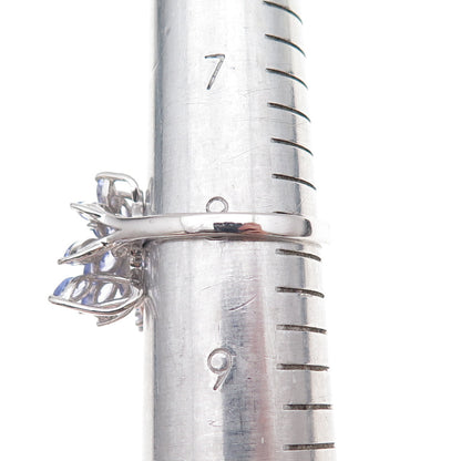 Chuck Clemency 925 Sterling Silver Real Tanzanite Butterfly Ring Size 8.25