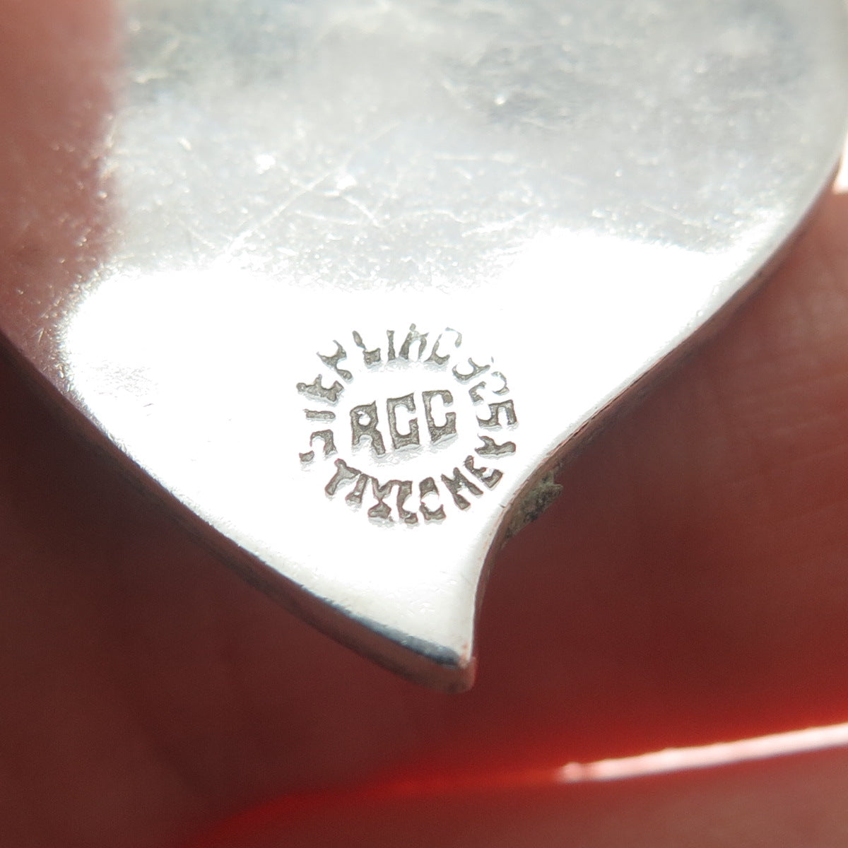 925 Sterling Silver Vintage Mexico Taxco Real Abalone Shell Heart Pendant