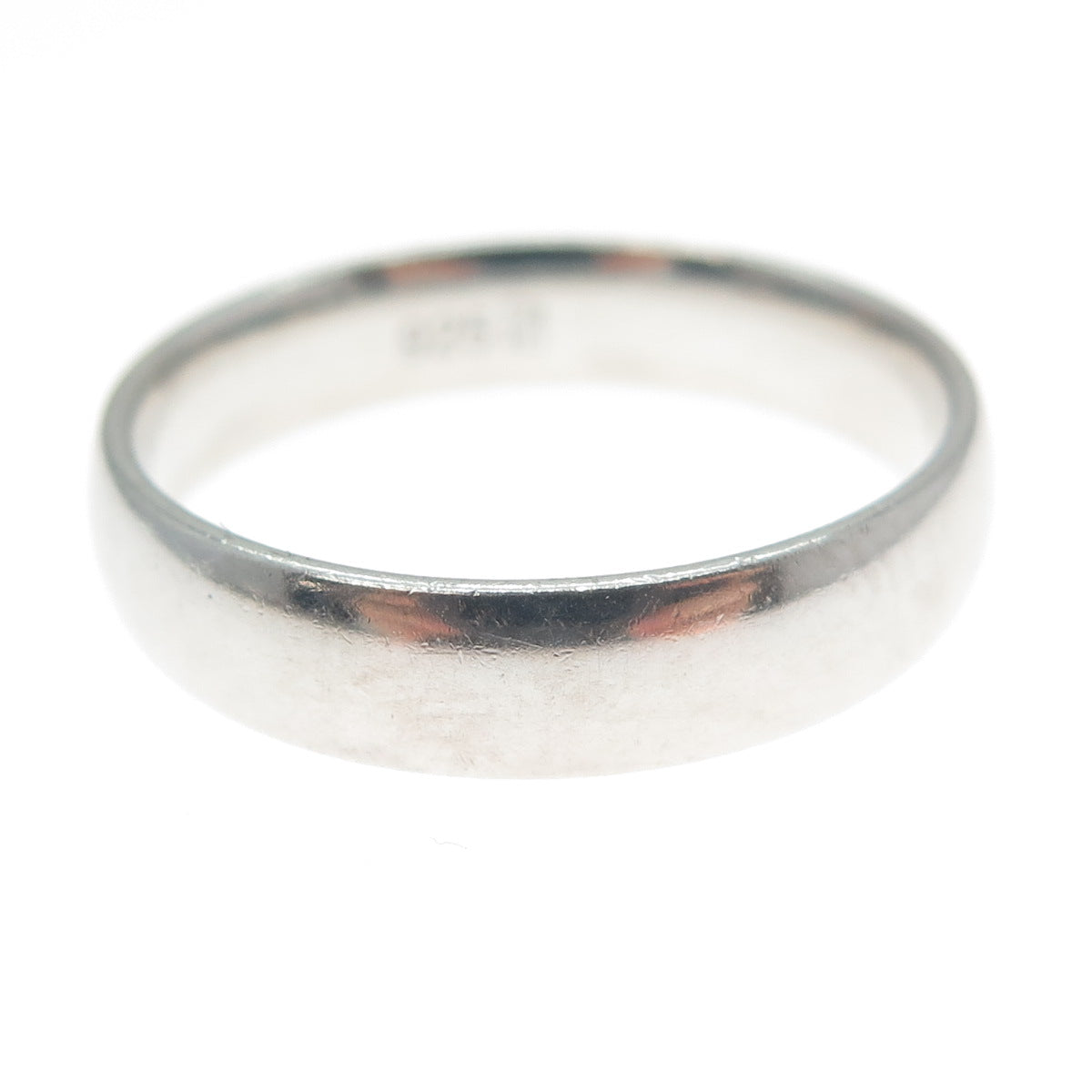 925 Sterling Silver Vintage Classic Wedding Band Ring Size 11.25
