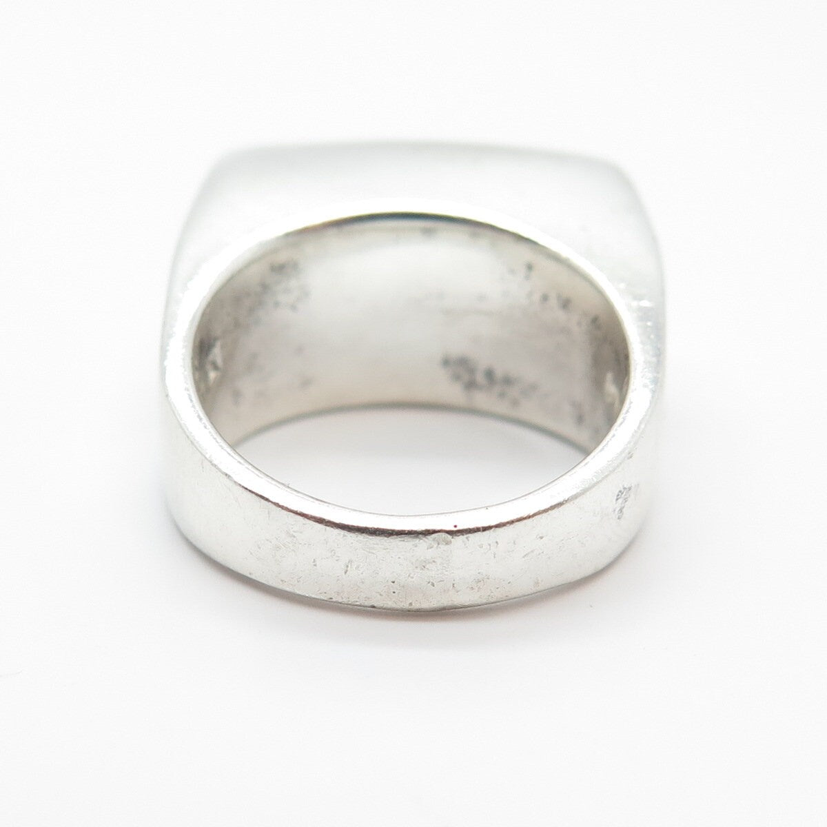 925 Sterling Silver Vintage Mexico C Z Bar Ring Size 4.75