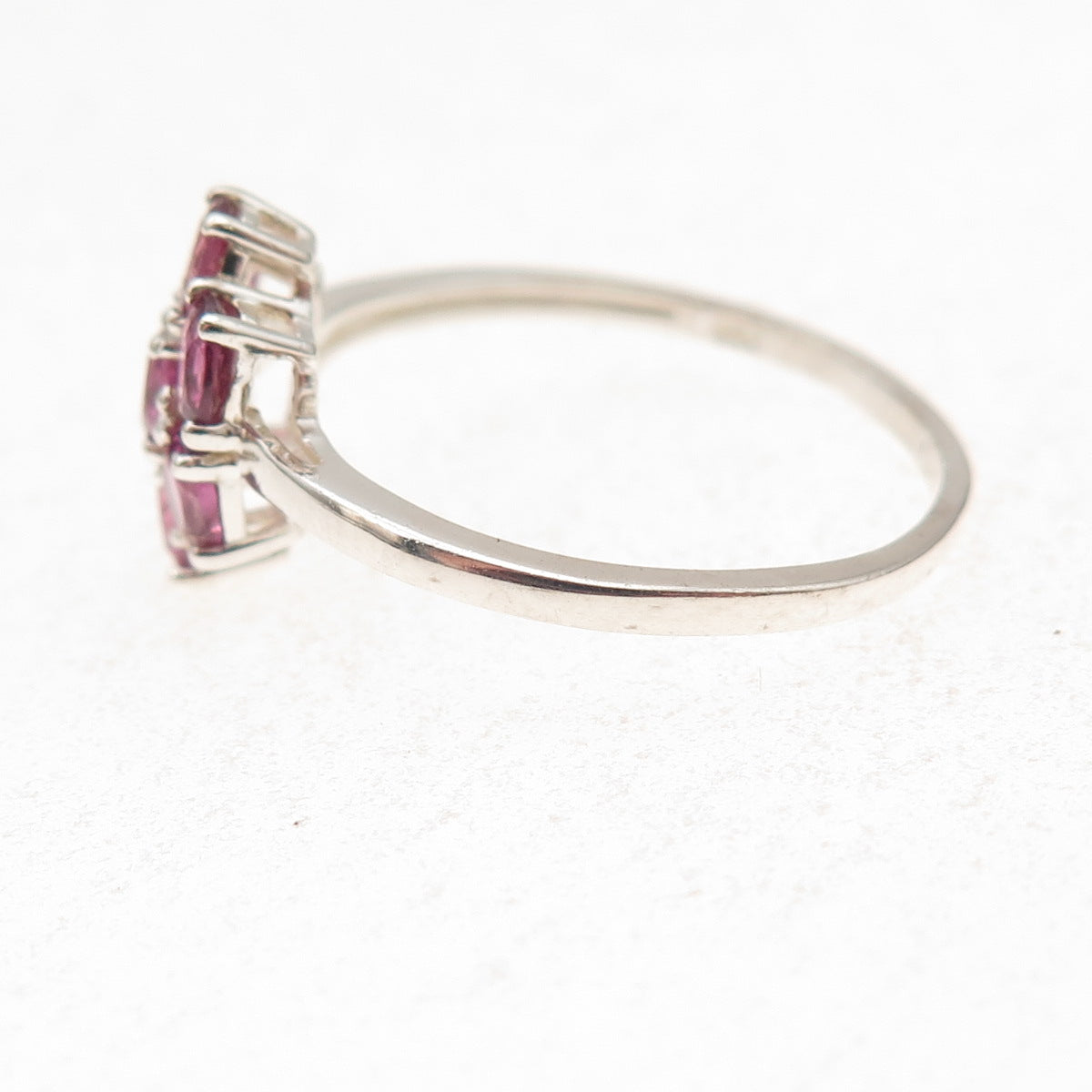 Chuck Clemency 925 Sterling Silver Real Rhodolite Ring Size 10.25