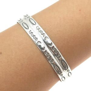 BELL TRADING POST Old Pawn Sterling Silver Southwestern Adjustable Bracelet 6.5"