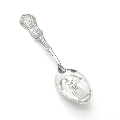 925 Sterling Silver Antique Watson States & Cities Massachusetts Demitasse Spoon