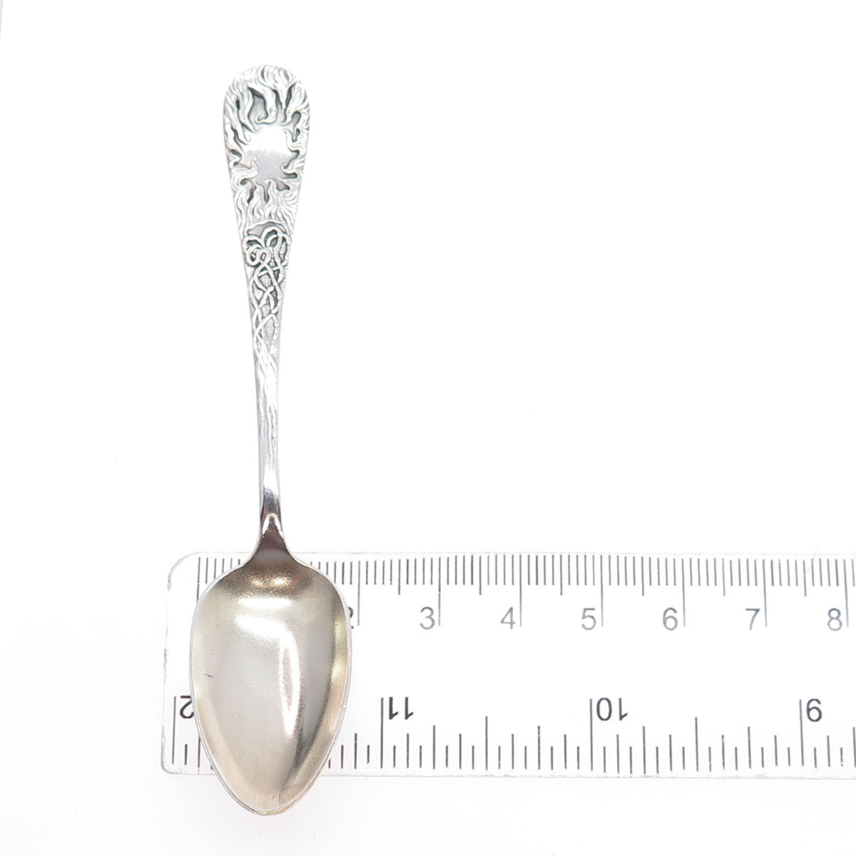 WALLACE 925 Sterling Silver Art Deco Monogram Coffee Spoon