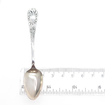 WALLACE 925 Sterling Silver Art Deco Monogram Coffee Spoon